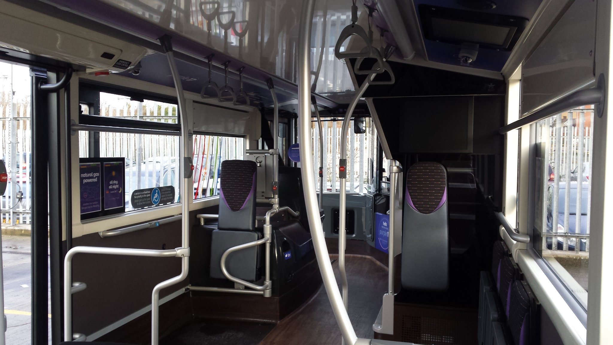 An example of the wheelchair bays on board the new Enviro 400 Citys