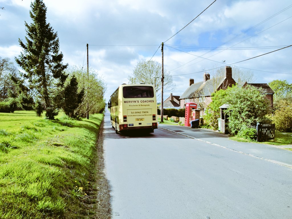 The Mervyn's Coaches 95 departing Stoke Charity