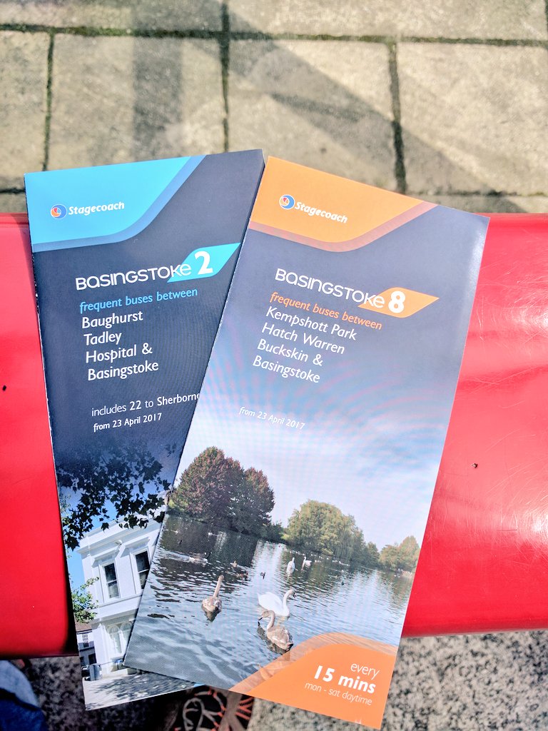 An example of the new timetable leaflets for the Basingstoke network