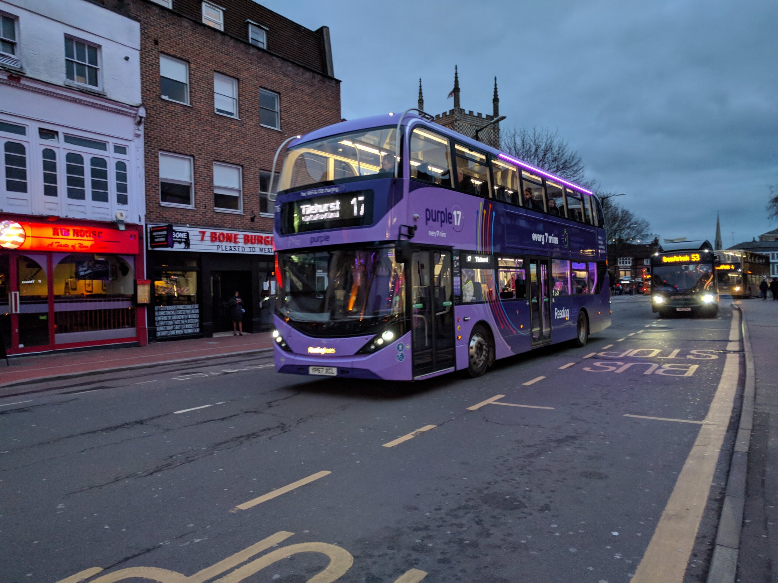Purple 17 at Dusk in St Marys Butts