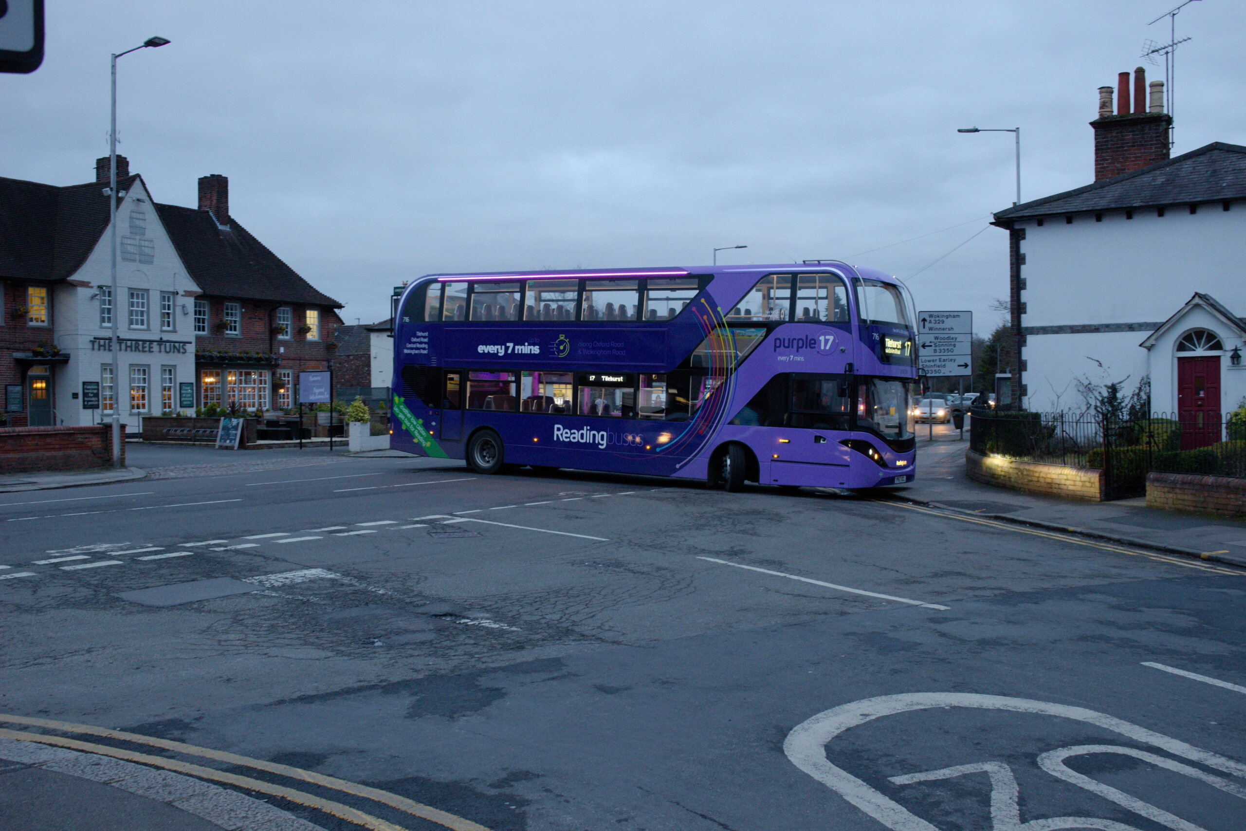 Purple 17 at Dusk - Turning at Three Tuns