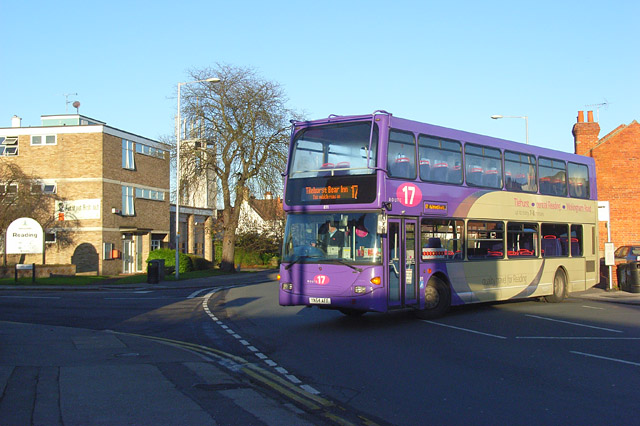 A Scania Omnidekka operating route 17
