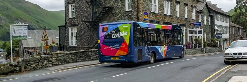 A Carlisle branded Optare Solo in Glenridding